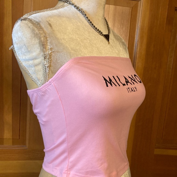 Milano Roma Strapless Baby Pink Tube Top. - Picture 11 of 15